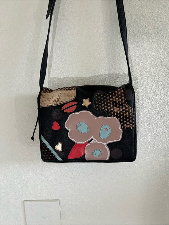 RADLEY LONDON Handbags - RADLEY London Black Floral Appliqué Crossbody Bag